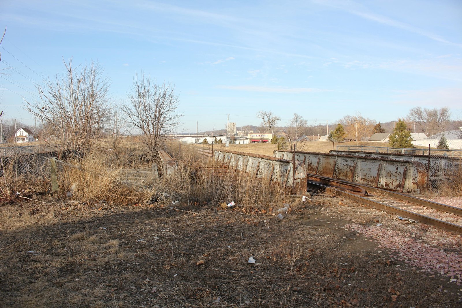 Looking north